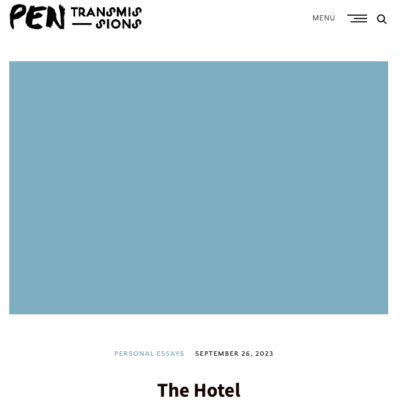 The Hotel | PEN Transmissions